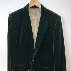 Men’s Nino Cerruti Green Velvet Blazer!
